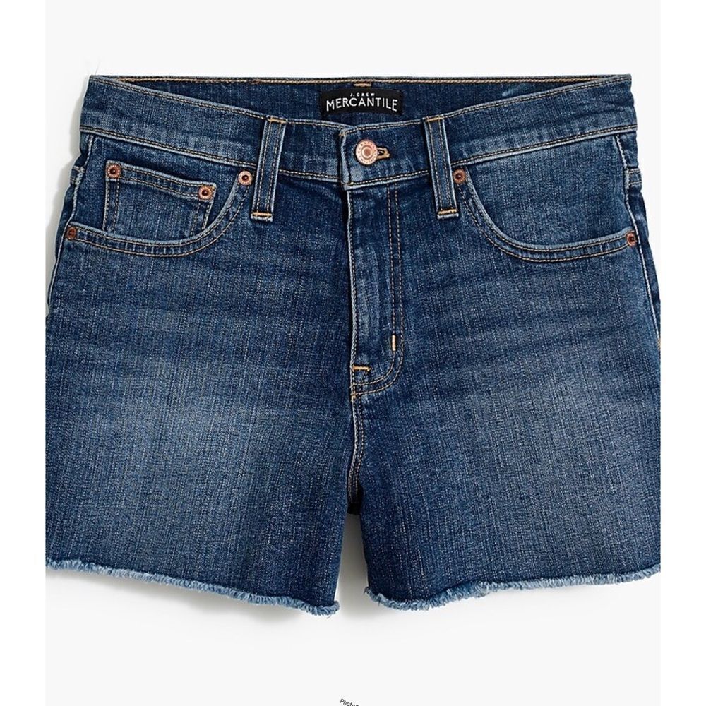 Shorts J. Crew 10" highest-rise cutoff denim blue boy shorts